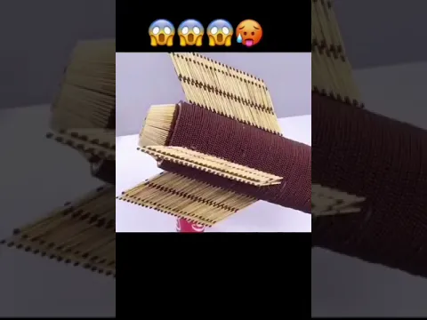 초대량 성냥으로 불 로켓 만들기 (अगर आप सब्सक्राइब करते हैं तो आपको एक गर्लफ्रेंड मिल जाएगी ♥)