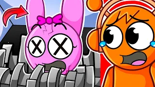 Reacting To SQUISHING ALL SPRUNKI CHARACTERS! (Funny Animations)