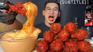 ASMR 매워 미쳐 불닭치킨 체다치즈 먹방🌶🔥 WORD SPICY FIRE SAUCE FRIED CHICKEN MUKBANG COOKING EATING SHOW