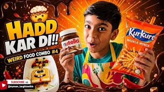 Weird food combo #4 - Nutella with Kurkure 