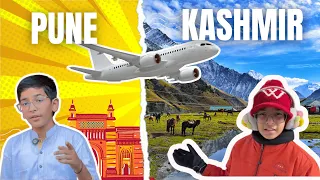 Aamchi Pahili Plane Journey✈️❄️ Kashmirchi Swargiy Safar Suru Zali