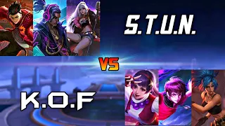 MOBILE LEGENDS S.T.U.N VS K.O.F SQUAD | MOBILE LEGENDS STUN VS KOF 1VS1 FIGHT