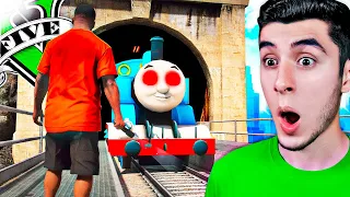ENCONTRÉ al TREN THOMAS.EXE en GTA 5! (Mods)
