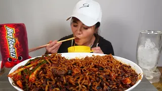 ASMR ANGRY CHAPAGURI RAMEN NOODLES l Eating Sounds