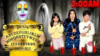 JUGAMOS A LA OUIJA EN MEDIO DEL BOSQUE! *A las 3 AM* 😰😖 | Karla Bustillos