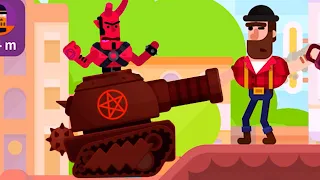 Bowmasters New Update Characters - Devil Gold Tournament Gameplay Walkthrough