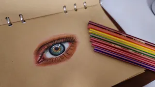 طريقة رسم العين بالالوان الخشبية للمبتدئين \ اسرار تمنيت لو كنت بعرفا قبل .