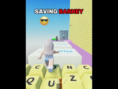 Saving Barney in Roblox 🥹