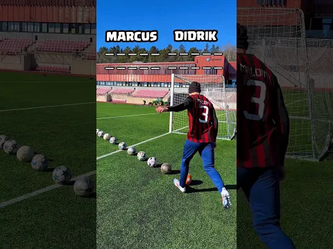 10 BALL CURVE CHALLENGE ⚽️🔥 #shorts #football
