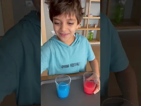 Learn colors let’s mix blue and red color and find out which color comes out with color experiment