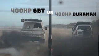 Big boost 6BT and Duramax Patrol Beach Sesh