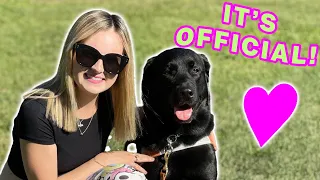 Guide Dog Name Reveal!
