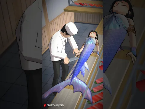 Mermaid Sushi 🍣😰 #sakuraschoolsimulator #shorts #video #trending #viralvideo #fyp #scary #viral