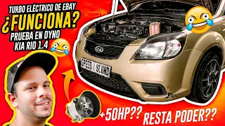 ¿FUNCIONAN LOS TURBOS ELÉCTRICOS? 2 - PRUEBA EN DINAMÓMETRO EN Kia Rio 1.4 Resolvemos El MITO
