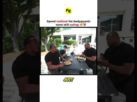 Speed felt bad for interrupting their meal 😂