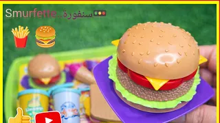💥فتح لعبة جديدة همبرغر لمطبخ الاطفال 💫🧃🍟🍔😍