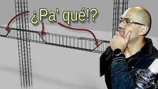 Por qué se construyen estos aceros diagonales en vigas?