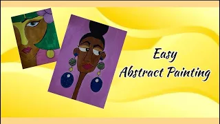 Easy Abstract Painting 🖼️ #art #viral #drawing #painting #youtubevideos 