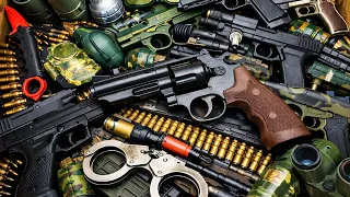 Black Revolver Arsenal! Tactical Toy Weapons Box – Grenades, Combat Knives & Military Gear