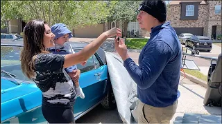 Surprising my Husband With His Dream Car! 1968 Mustang! Emotional