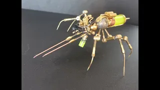 How to make a mechanical metal insect SCRATCHBUILD
