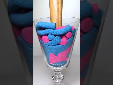 Sand Noodles Drop and Squish Kinetic ASMR #shorts