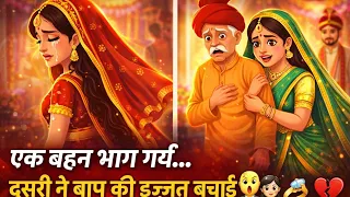 एक बहन भाग गई… दूसरी ने बाप की इज्जत बचाई 😱💔👰‍♀️🤝