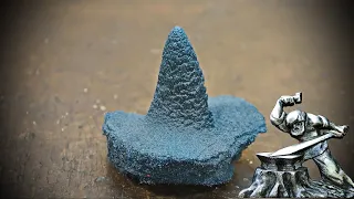 I make a blade from a stalagmite that has grown under the grinder.