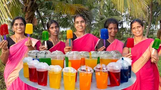 Kuchi Ice Recipe in Tamil |Strawberry ,Blue Berry,Mango ,Orange ,Green Apple |All Flavour Ice Recipe