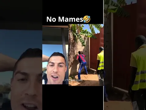 CHICOS GOLPEAN PUERTA Y ESTO PASO😲🤣  #cr7 #viral #shorts #cristianoronaldo #football