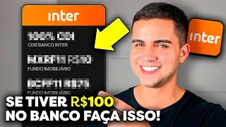 OS 3 MELHORES INVESTIMENTOS PRA QUEM É INICIANTE E TEM POUCO DINHEIRO | INVESTINDO R$ 100 NA PRÁTICA