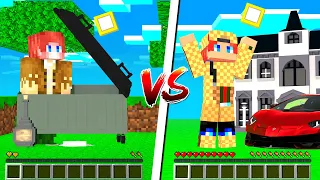 🥺Бедная жизнь против богатой жизни🤑 - Minecraft