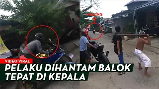 MALING BERHASIL DIJEBAK! Para Warga Ancang-ancang Lalu Memberi Hantaman Balok