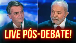LIVE PÓS-DEBATE ENTRE BOLSONARO E LULA, NA BAND! VOU FALAR TUDO!