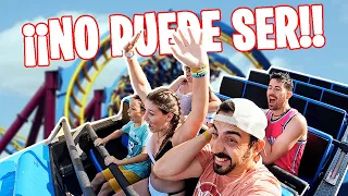 REACCIÓN en FAMILIA a MONTAÑAS RUSAS extremas y atracciones DE AGUA en TERRA MÍTICA
