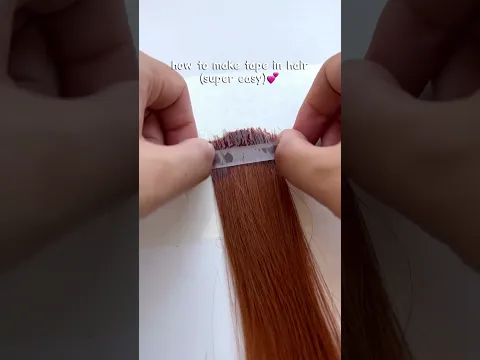 Super easy! Let’s make tape in hair with me💕#hairfactory  #hair