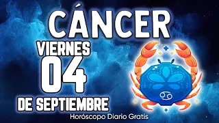 💥BOOOM💣 ESTO ES ALGO MUYY GORDOOO🔎😱 cáncer ♋ Horóscopo diario 4 DE SEPTIEMBRE 2026🔮 horóscopo de hoy