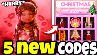 ALL 5 NEW *SECRET CODES* + *FREE VIP* IN DRESS TO IMPRESS | (Roblox DTI Codes)🎄