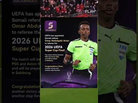 UEFA Selects Omar Artan for Super Cup Final! #UEFA #SuperCup #OmarArtan #worldcup