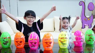 Hai Chị Em Săn Trứng Khủn Long Ở Trong Nhà 💎 AnAn ToysReview TV 💎