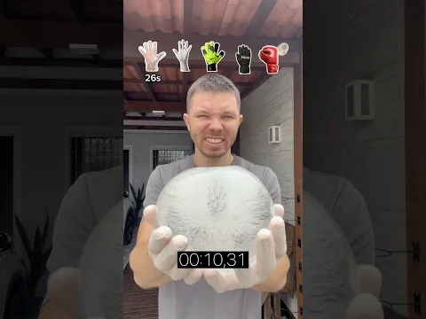 Cuál guante sostiene un hielo más tiempo? 🧤🥶