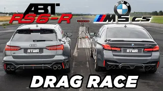 BMW M5 CS vs. ABT RS6-R | DRAG RACE | Daniel Abt