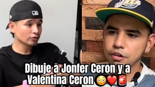 Dibujando a Jonfer Ceron  y Valentina Ceron ❤️🚨