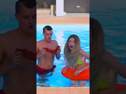 Prank on Girl in pool #shorts