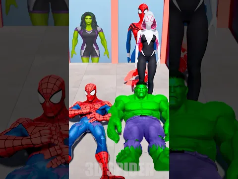 Kiss Run: Spiderman vs Hulk In Barry Prison #gta #spiderman