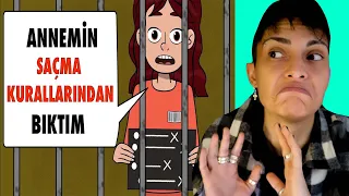 ANNESİNİN SAÇMA KURALLARINDAN BIKAN KIZ !!! ( EN KOMİK ANİMASYONLAR )