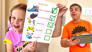 Nastya và bố chơi những trò chơi và thử thách gia đình thú vị Tổng hợp video trẻ em