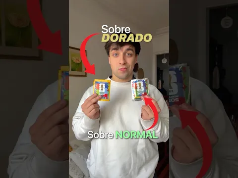 Sobre de Figuritas Dorado vs Normal