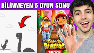 OYUN SONLARI ! Kimsenin Görmediği 5 Oyun Sonu