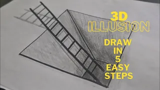 Drawing 3D Hole & Stairs Anamorphic Illusion art #drawing #artwork  #drawingforkids #artforkidshub